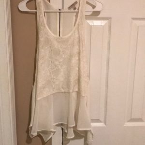 White flowy tank
